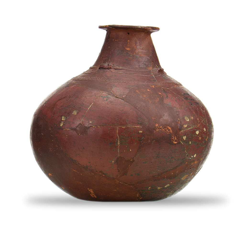 赤色漆塗り壺形土器（大洞C1式）|縄文時代|考古部門|じっくり見る|明治 